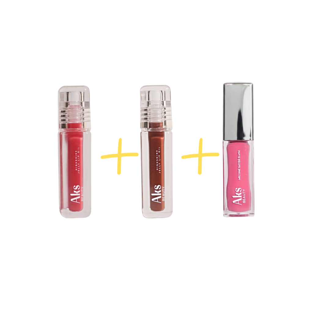 2 Lip oil and 1 Blush Bundle