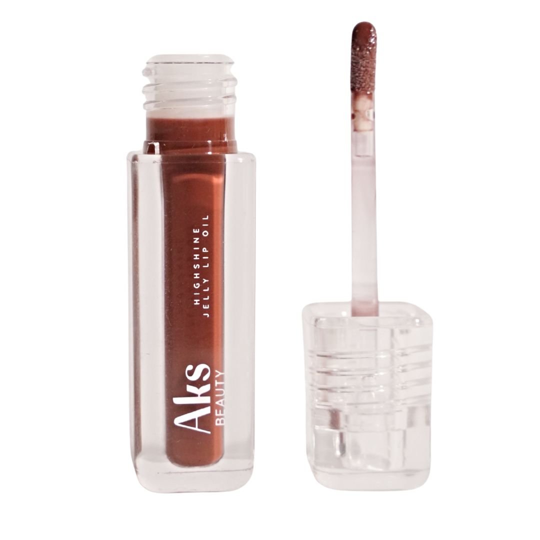 High Shine Jelly Lip Oil - Cashmere Coco - Aks Beauty