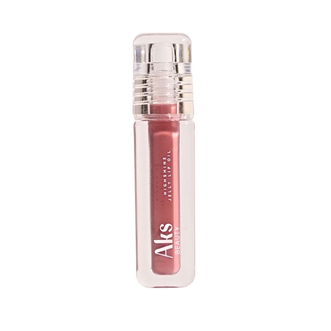 High Shine Jelly Lip Oil - Rose Crush - Aks Beauty